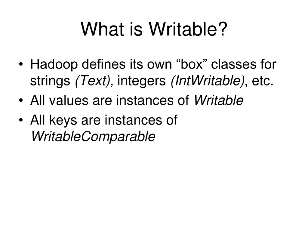 what is writable