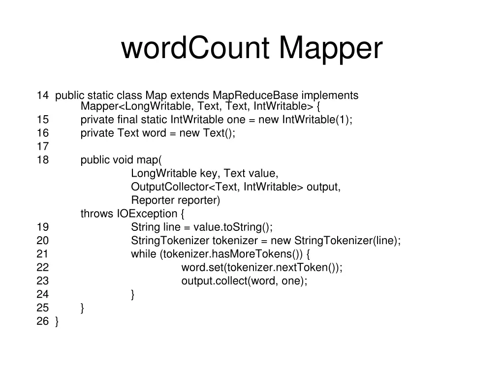 wordcount mapper