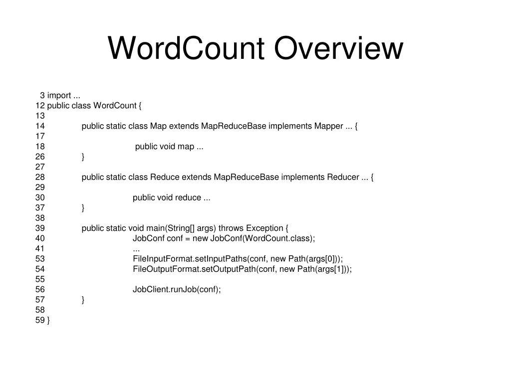wordcount overview