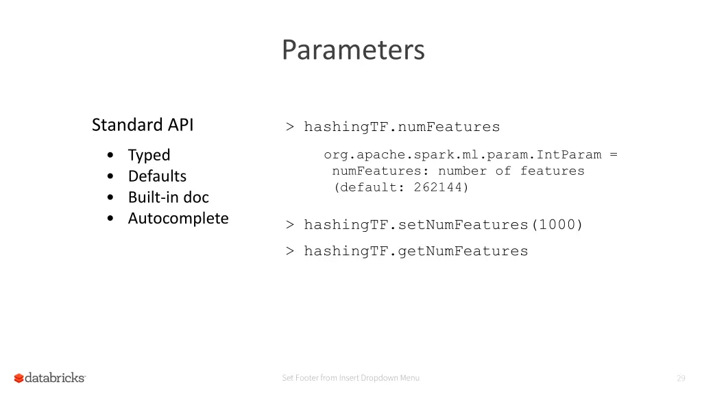 parameters