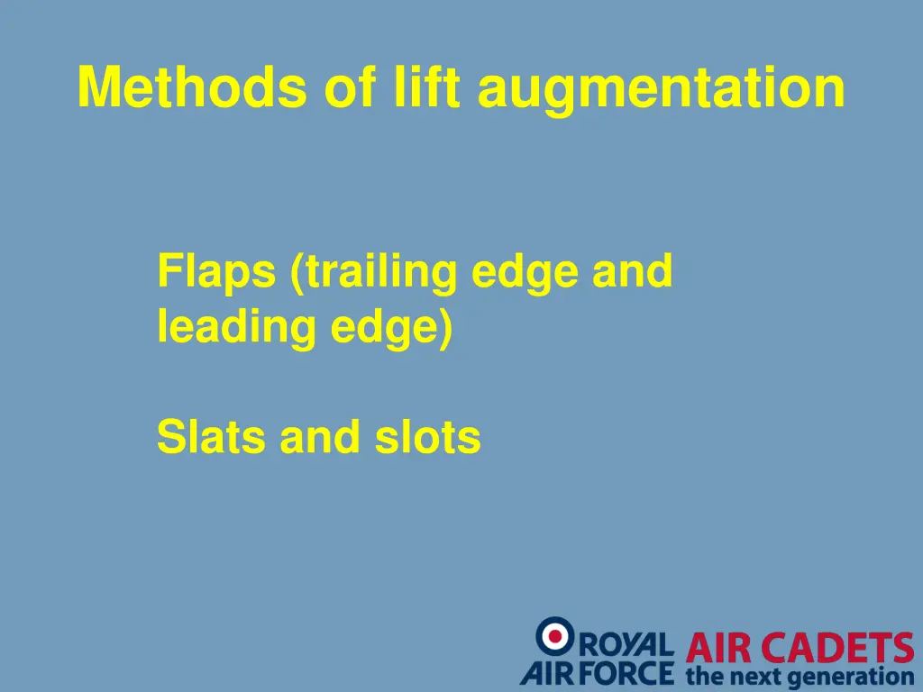 methods of lift augmentation