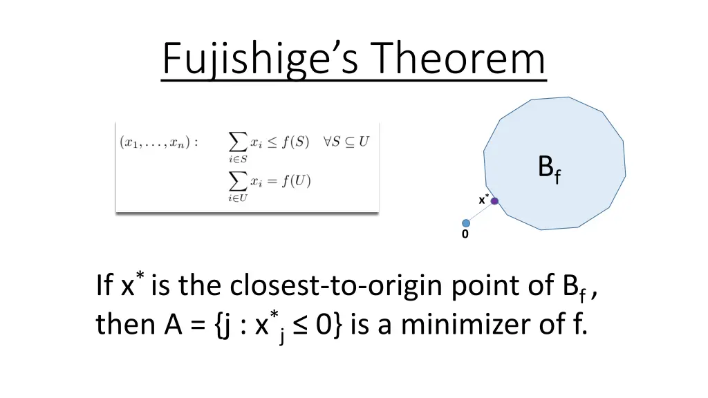 fujishige s theorem