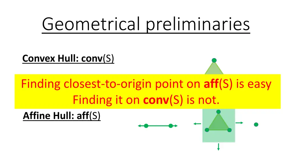 geometrical preliminaries
