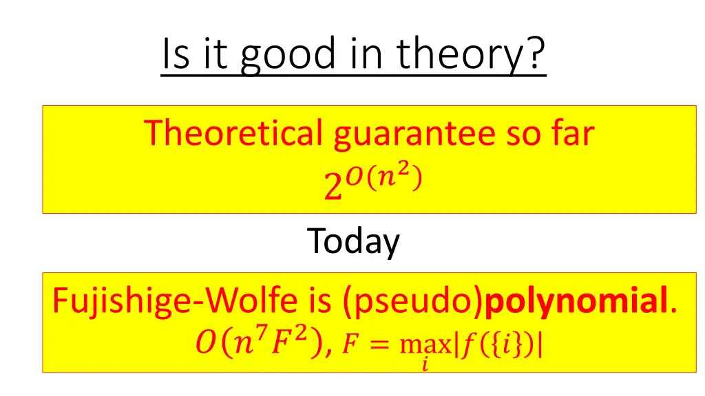 is it good in theory