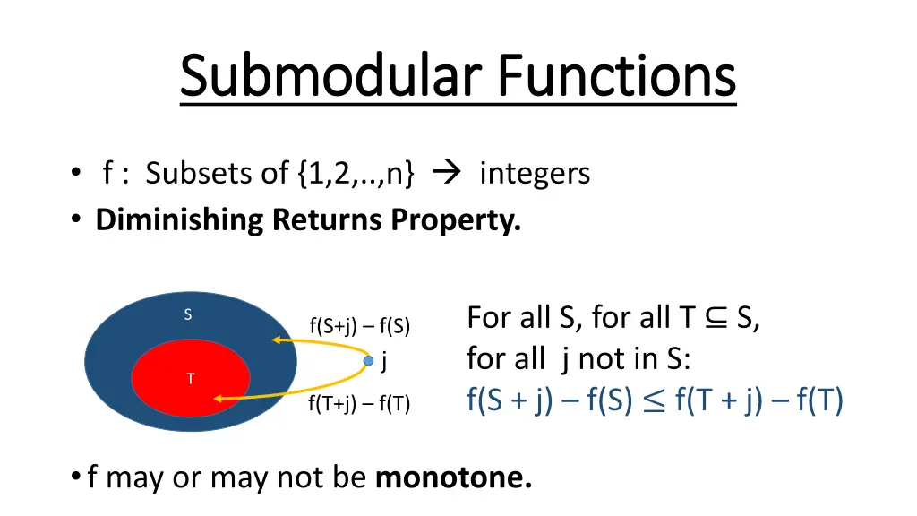 submodular functions submodular functions