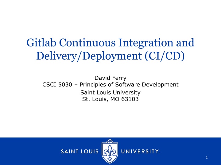 gitlab continuous integration and delivery