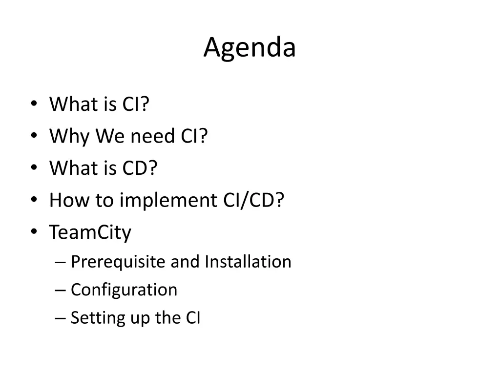 agenda