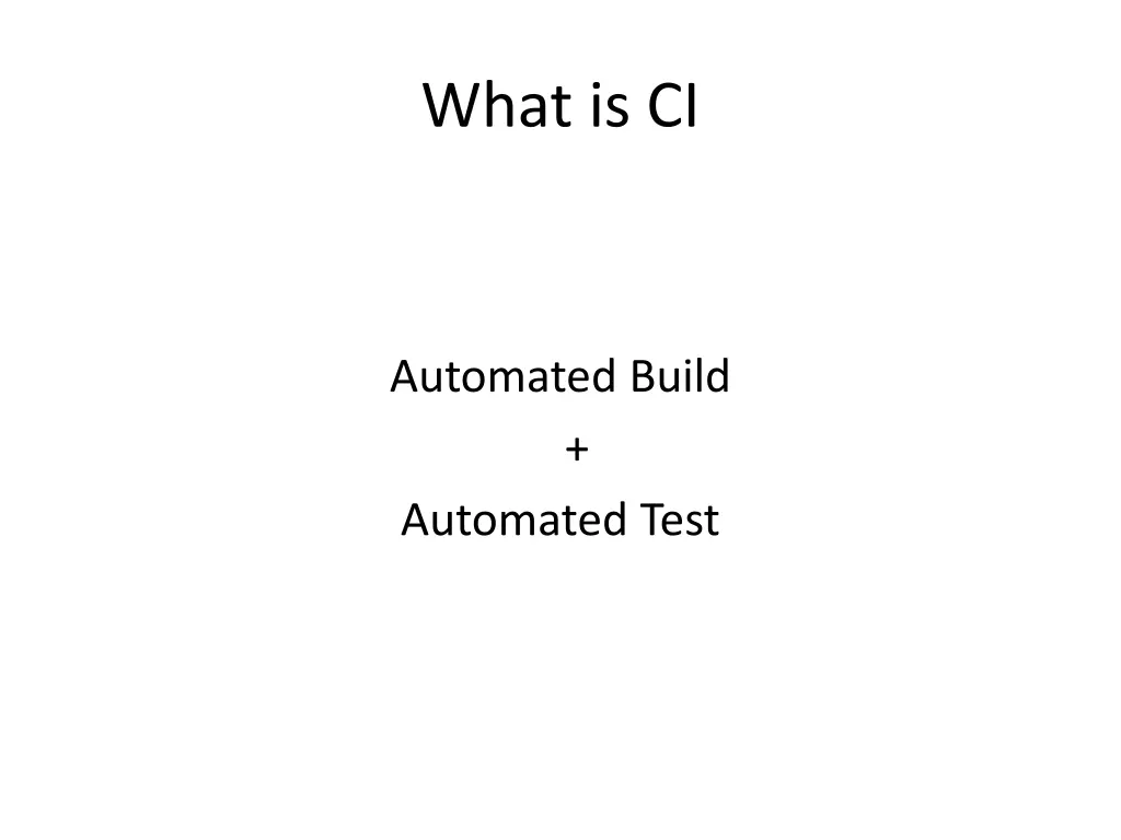 what is ci