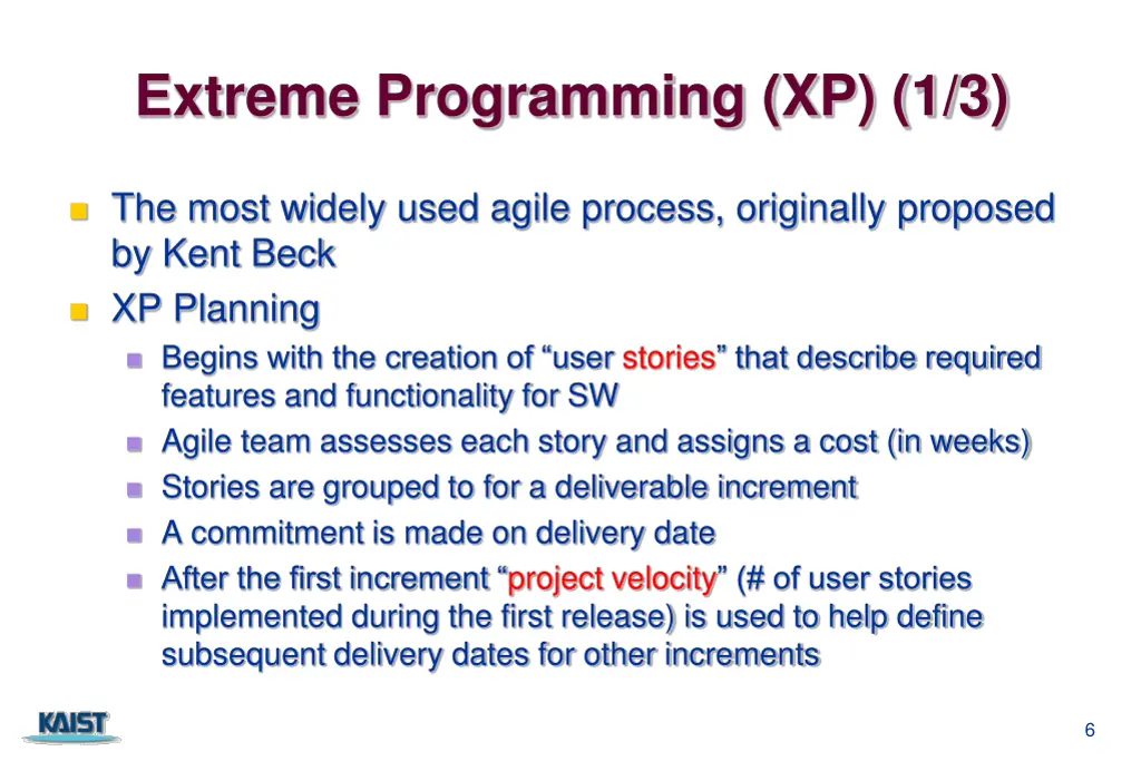 extreme programming xp 1 3