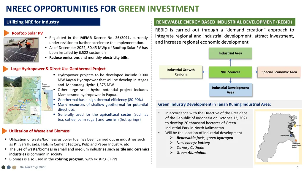 nreec opportunities for green investment