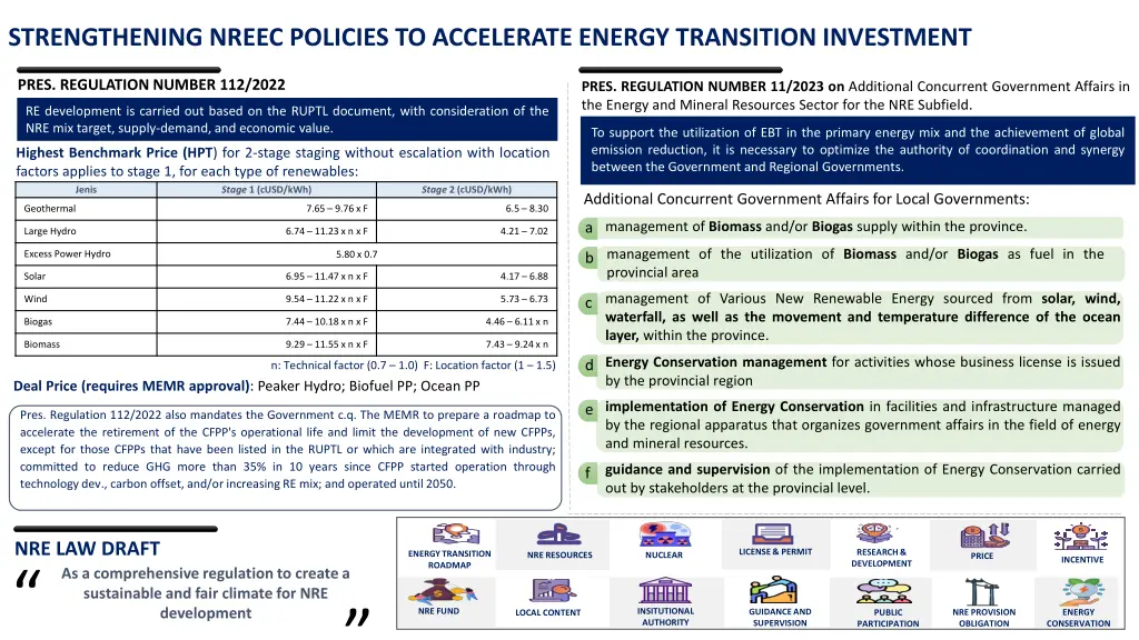 strengthening nreec policies to accelerate energy