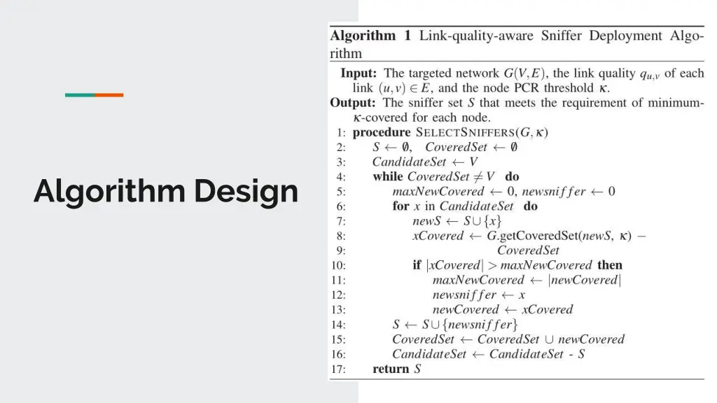 algorithm design