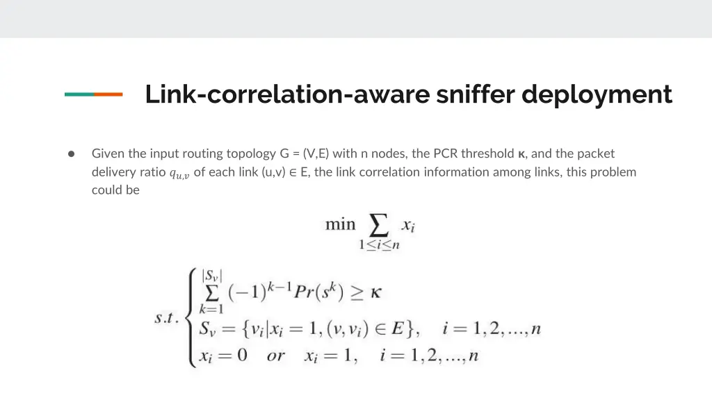 link correlation aware sniffer deployment 1
