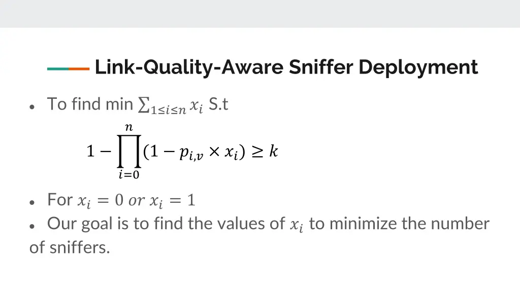 link quality aware sniffer deployment 1