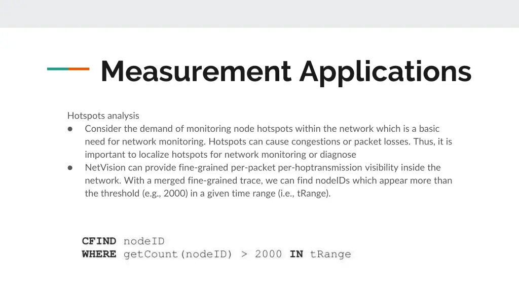 measurement applications