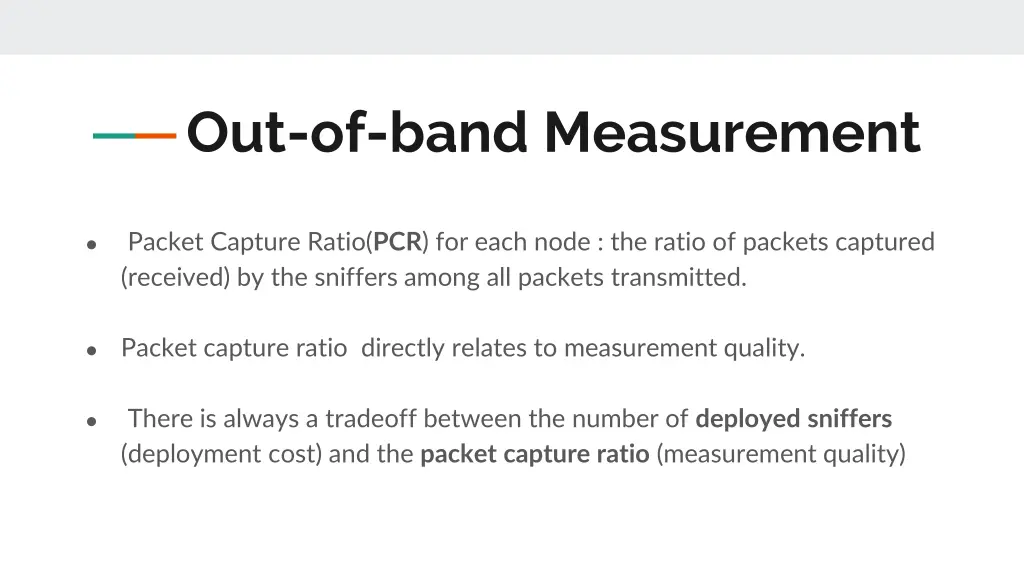 out of band measurement