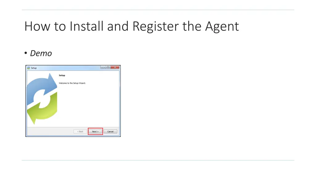 how to install and register the agent