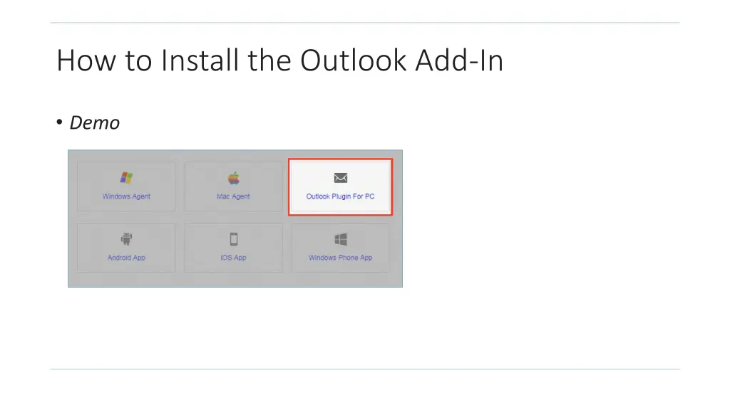 how to install the outlook add in