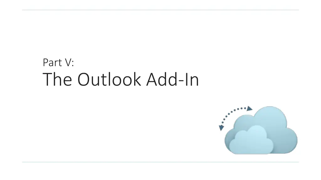 part v the outlook add in