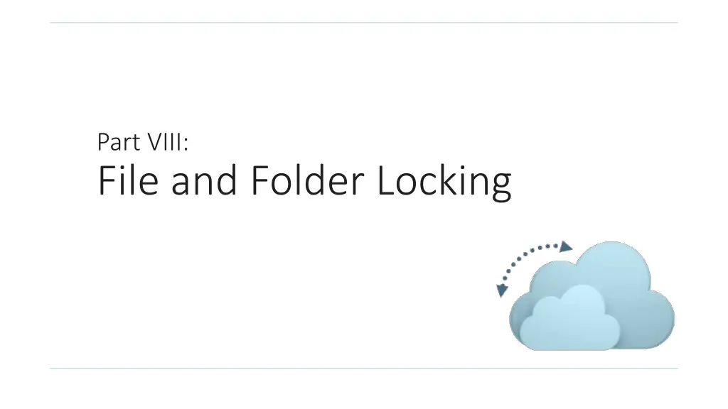 part viii file and folder locking