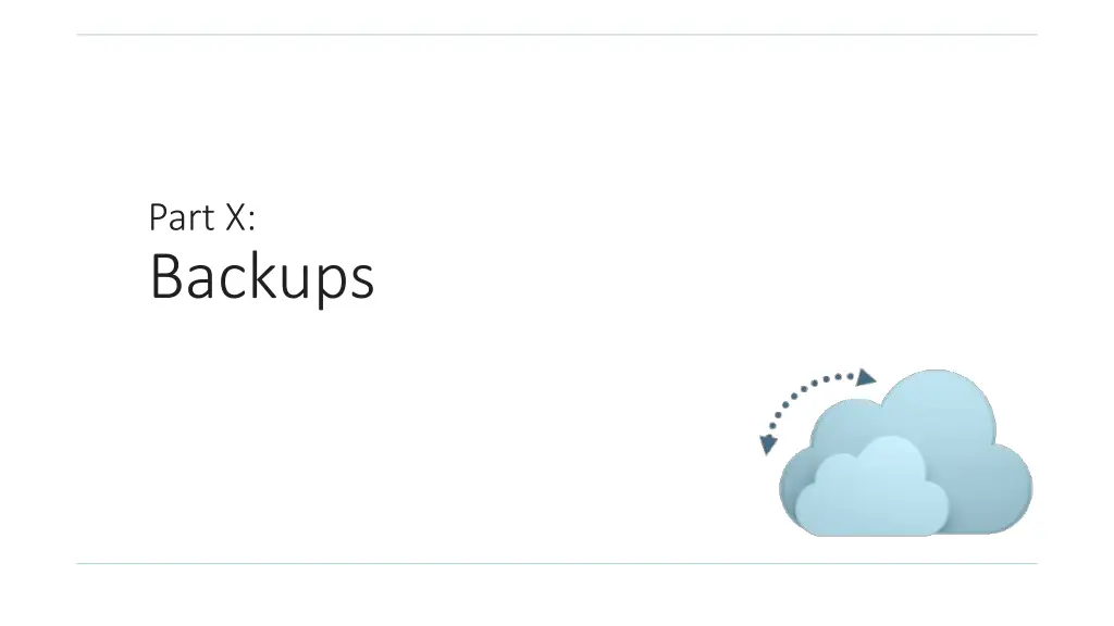 part x backups