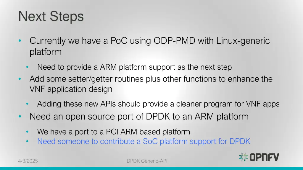 next steps