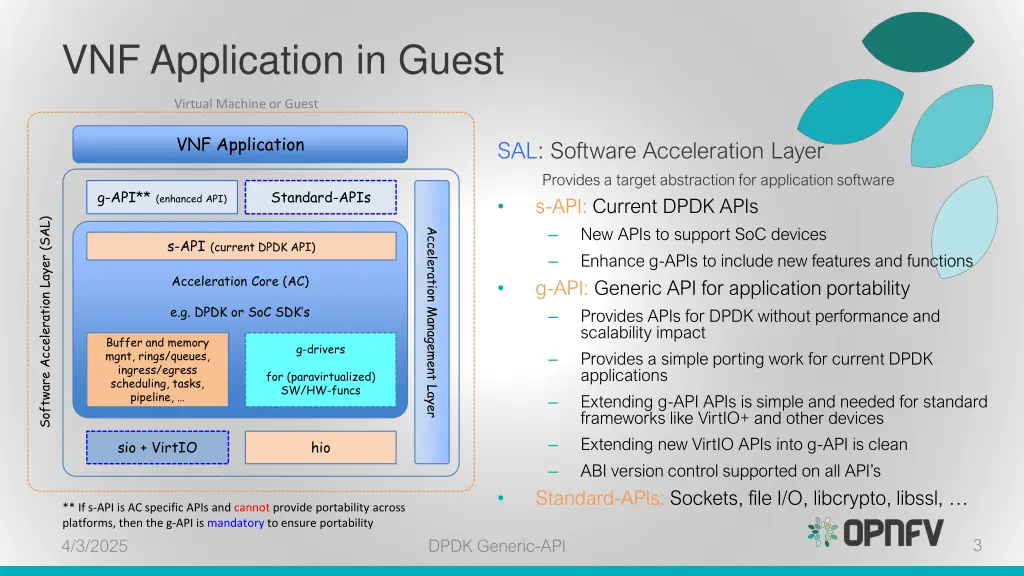 vnf application in guest