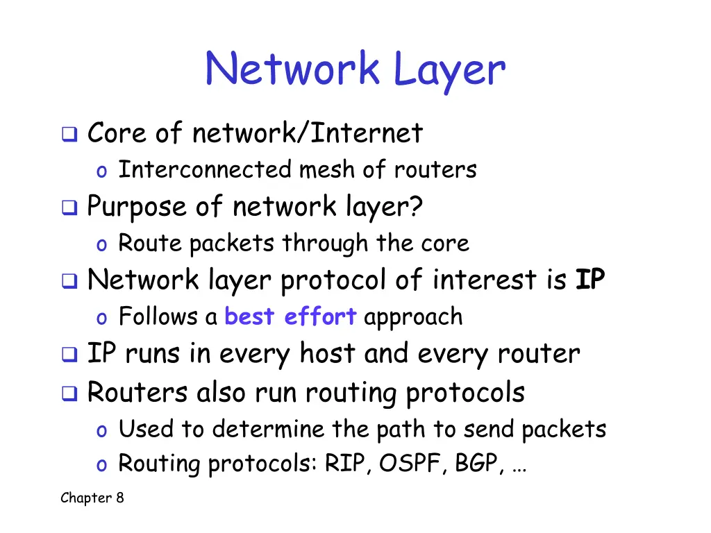 network layer