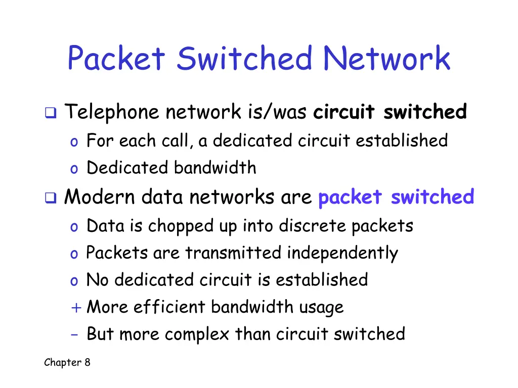 packet switched network