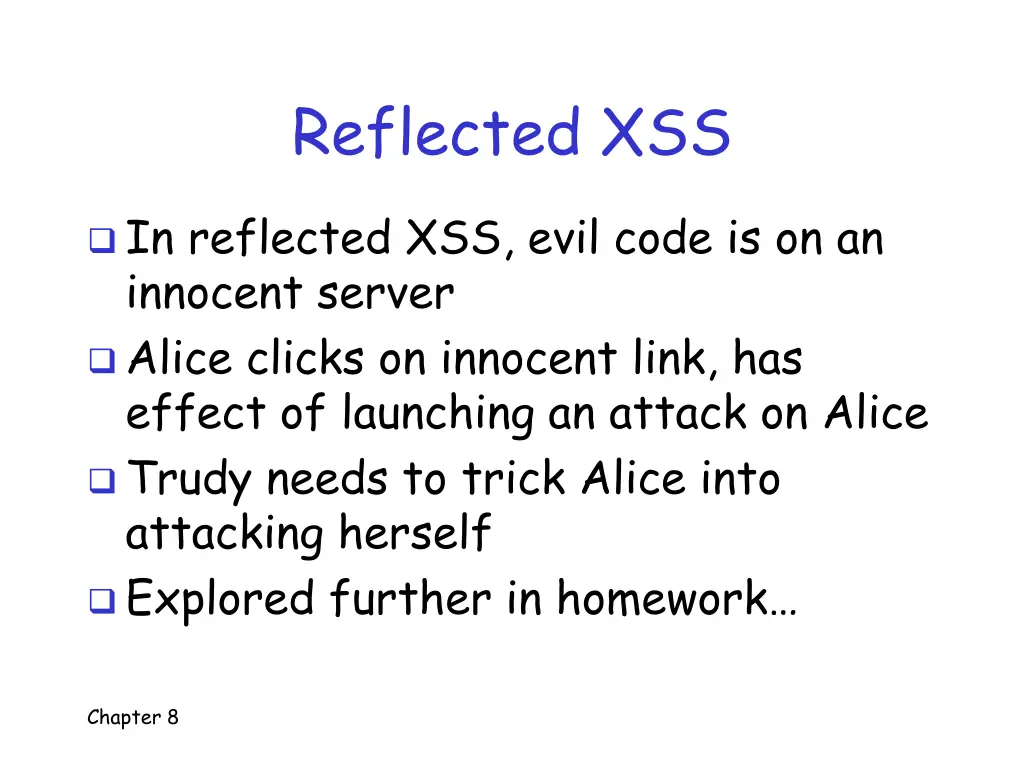 reflected xss