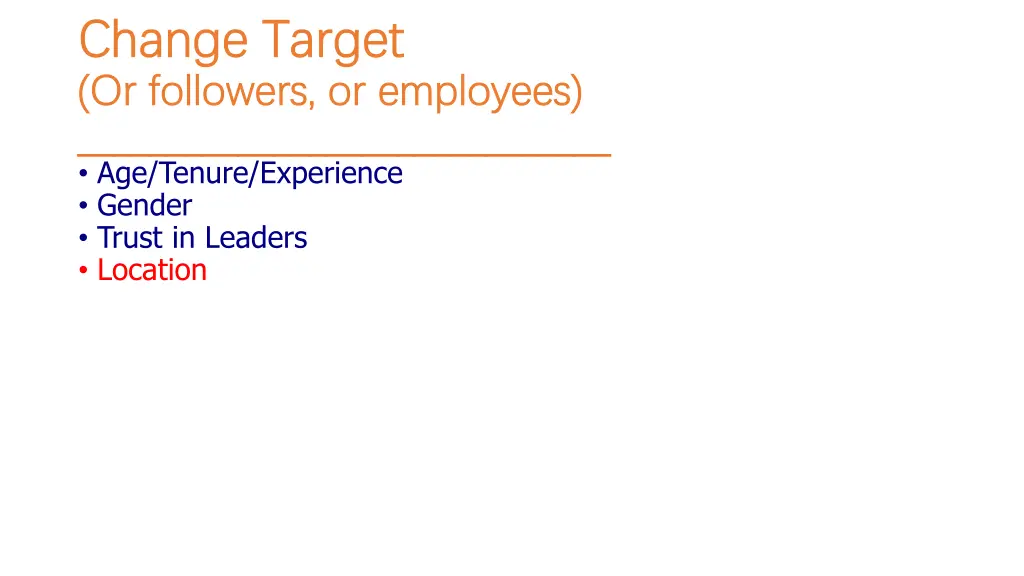 change target change target or followers