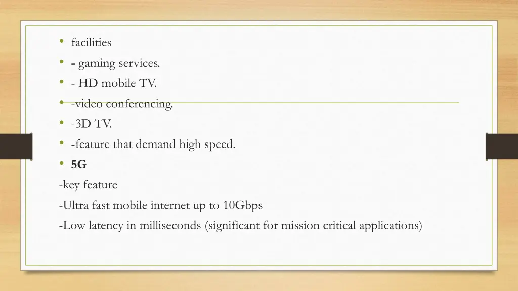 facilities gaming services hd mobile tv video