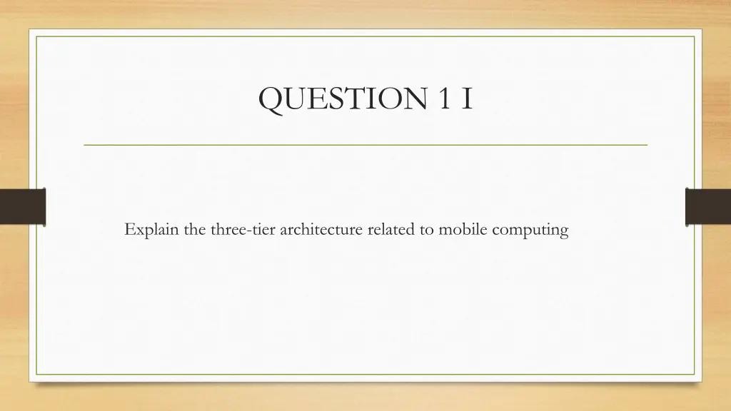 question 1 i