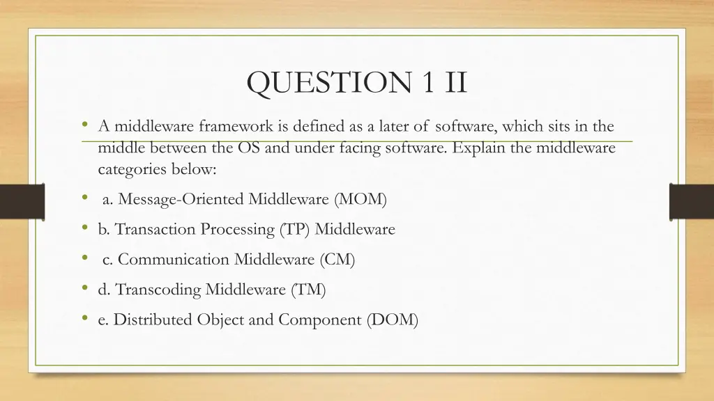 question 1 ii