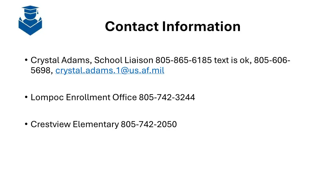 contact information