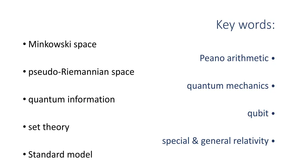 key words 1