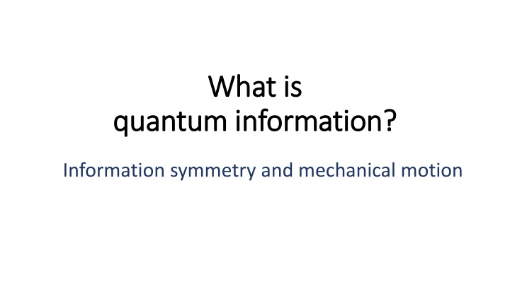 what is what is information
