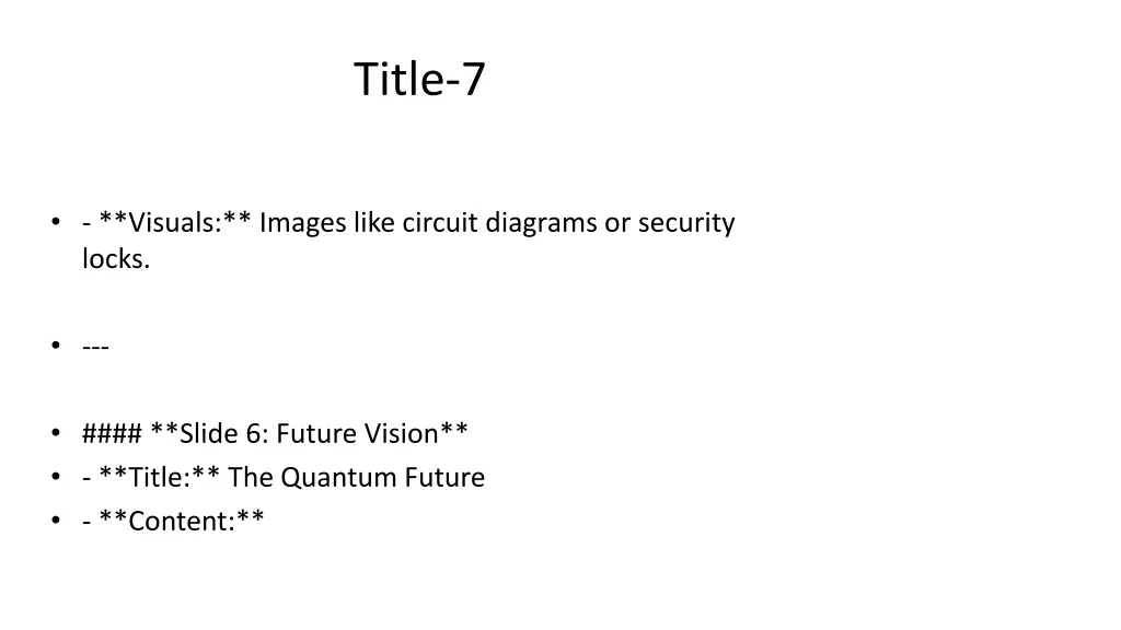 title 7