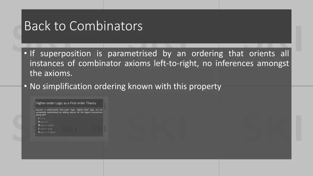 back to combinators