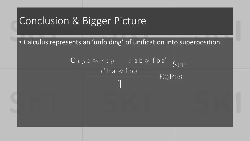 conclusion bigger picture