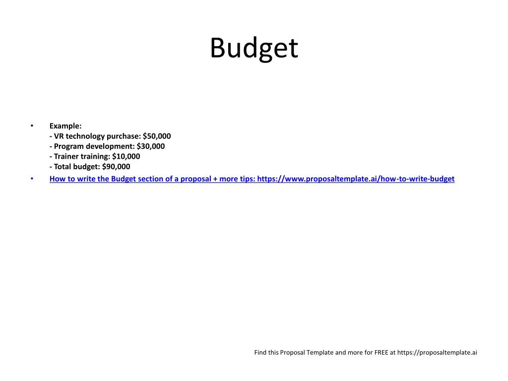 budget