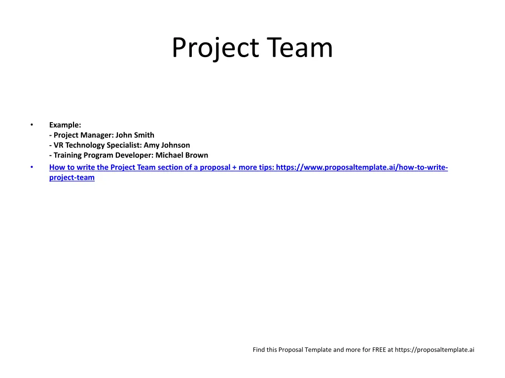 project team