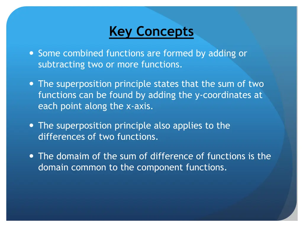 key concepts