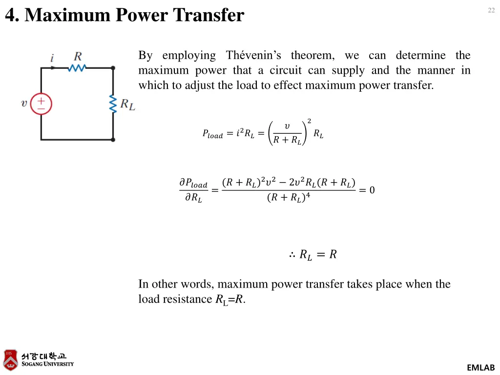 4 maximum power transfer