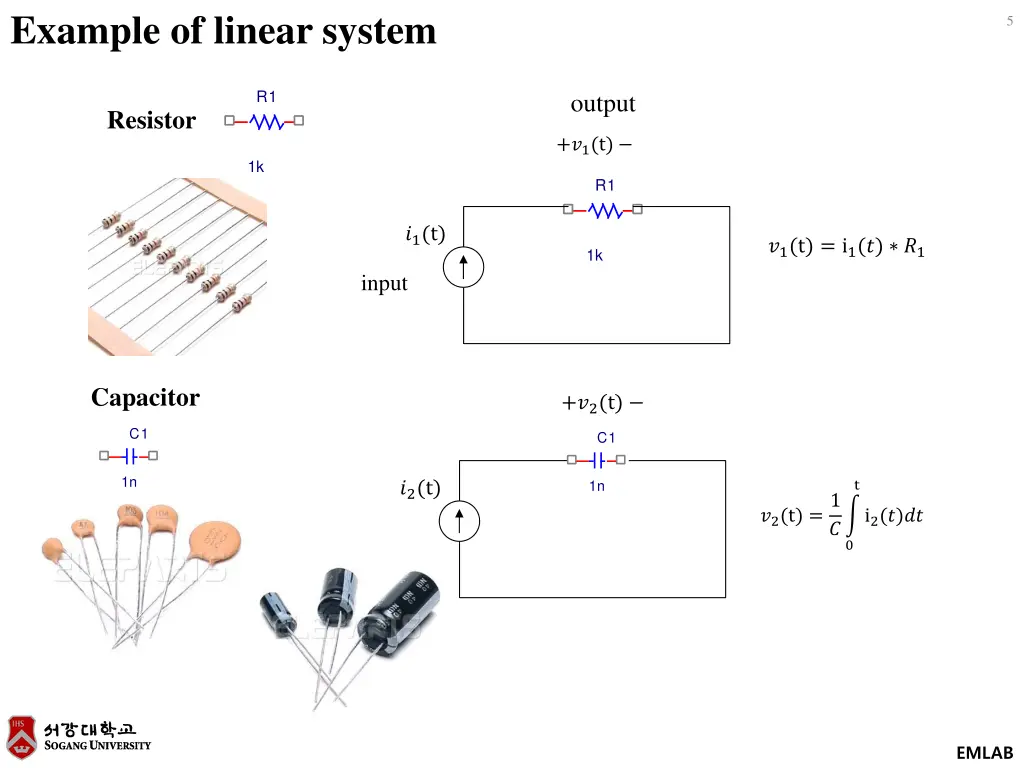 example of linear system