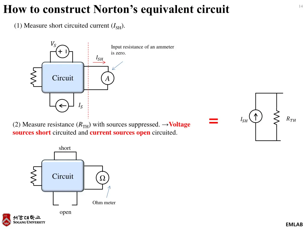 how to construct norton s equivalent circuit