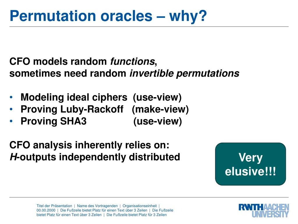 permutation oracles why