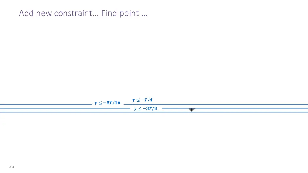 add new constraint find point