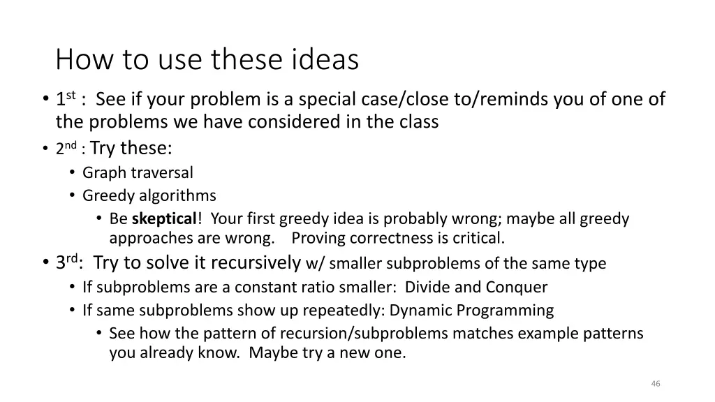 how to use these ideas 1 st see if your problem