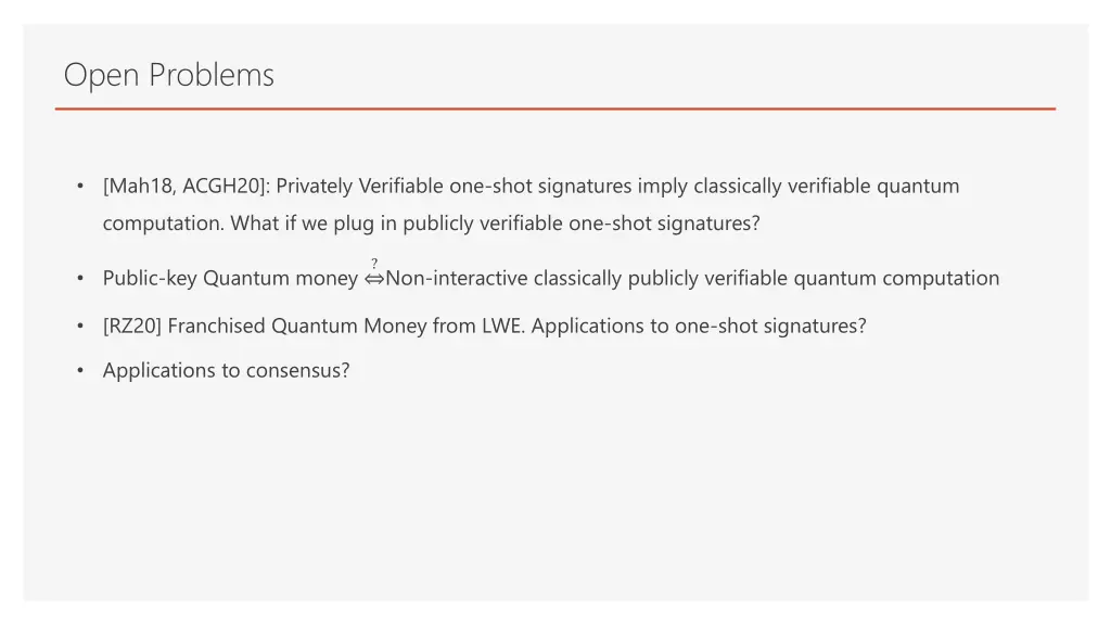 open problems